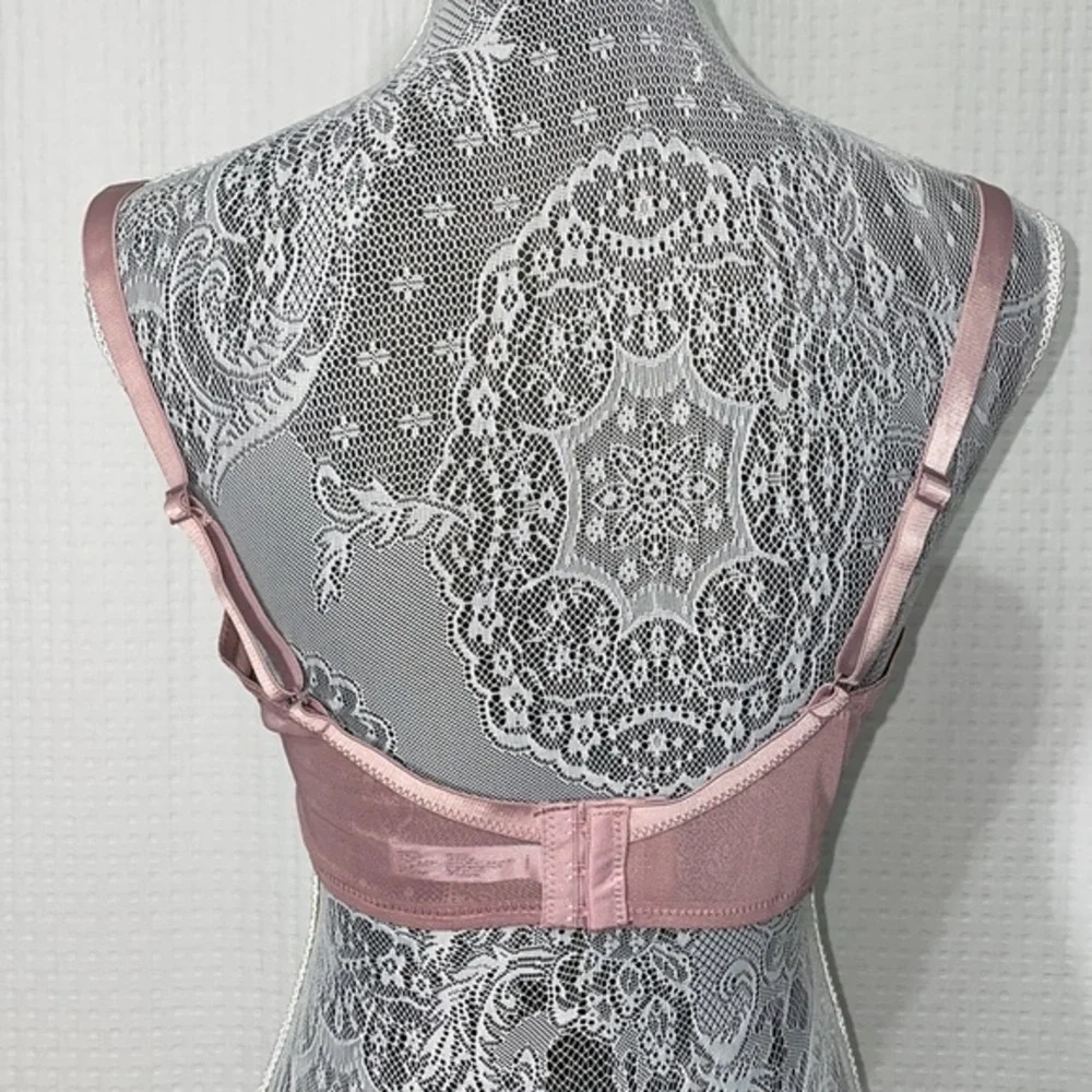 Laura Ashley 40DD Rose Beige Comfort 2598-16 Push‎ Up Underwire Bra. EUC